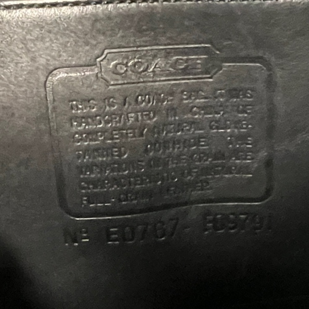 Coach Black Leather Backpack Purse with Gold Hardware - Picture 10 of 10